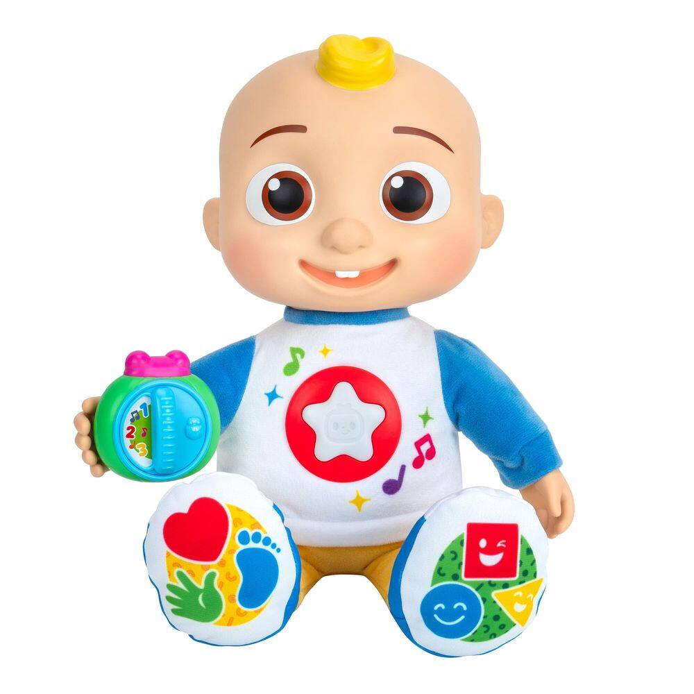 Boneca de pelúcia CocoMelon Discover `N Play JJ 25 cm com luzes e sons