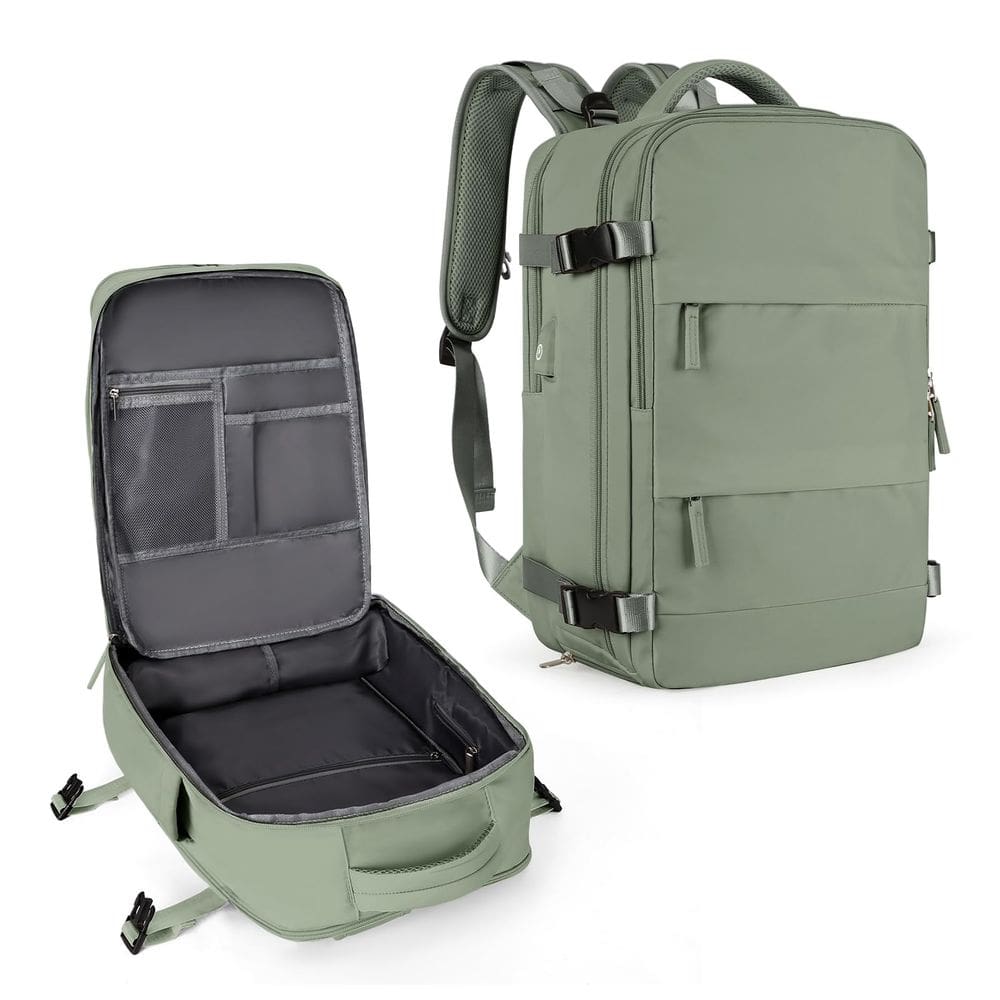 Mochila de viagem coowoz Large-L impermeável para mulheres/homens cinza