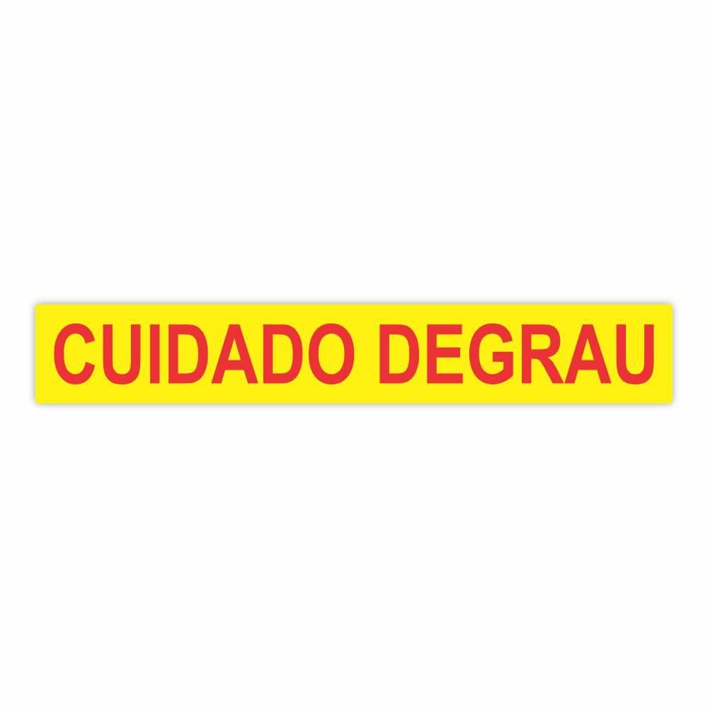 Adesivo De Segurança Cuidado Degrau Medida 90X14Cm