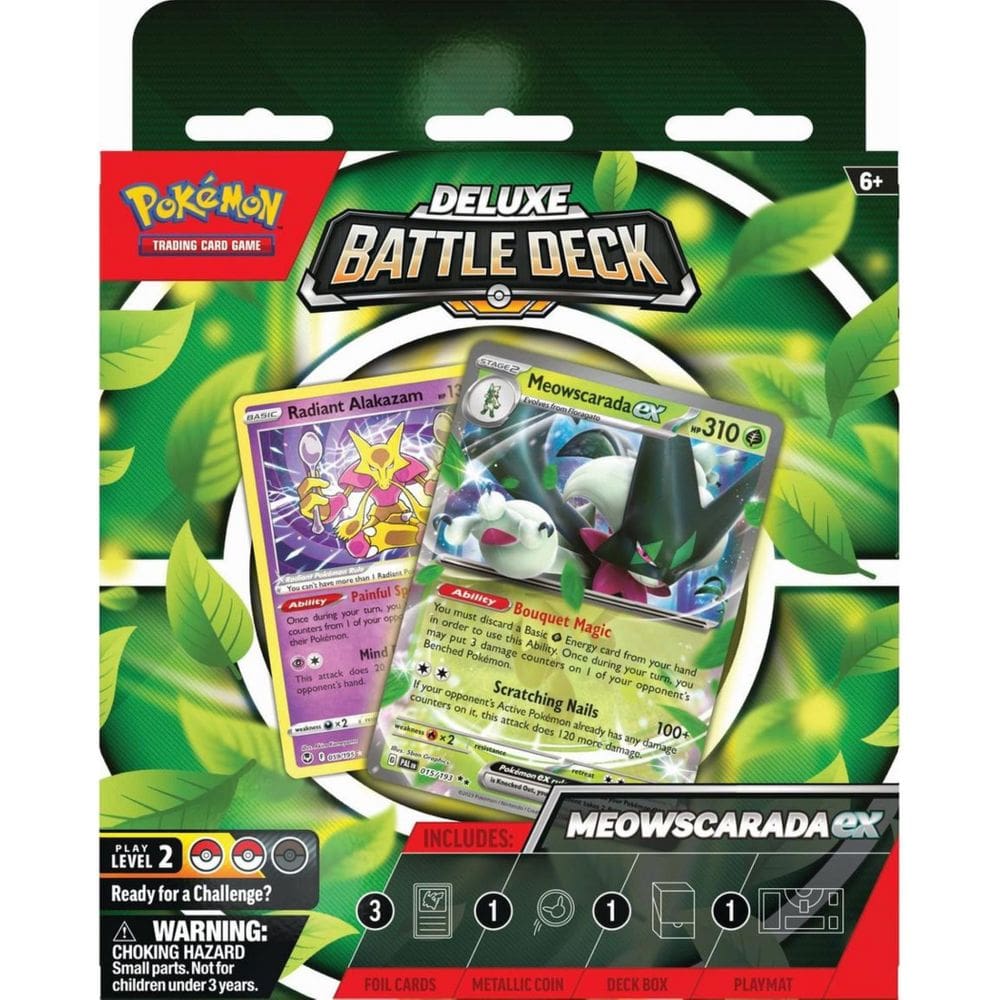 Jogo de cartas colecionáveis Pokémon Meowscarada Deluxe Battle Deck