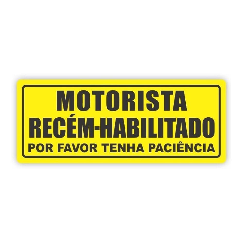 Ímã Refletivo Para Carro Recém Habilitado