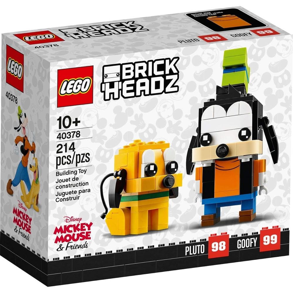 Conjunto de brinquedos LEGO Disney Brick Headz Pluto Goofy 40378 10 anos ou mais