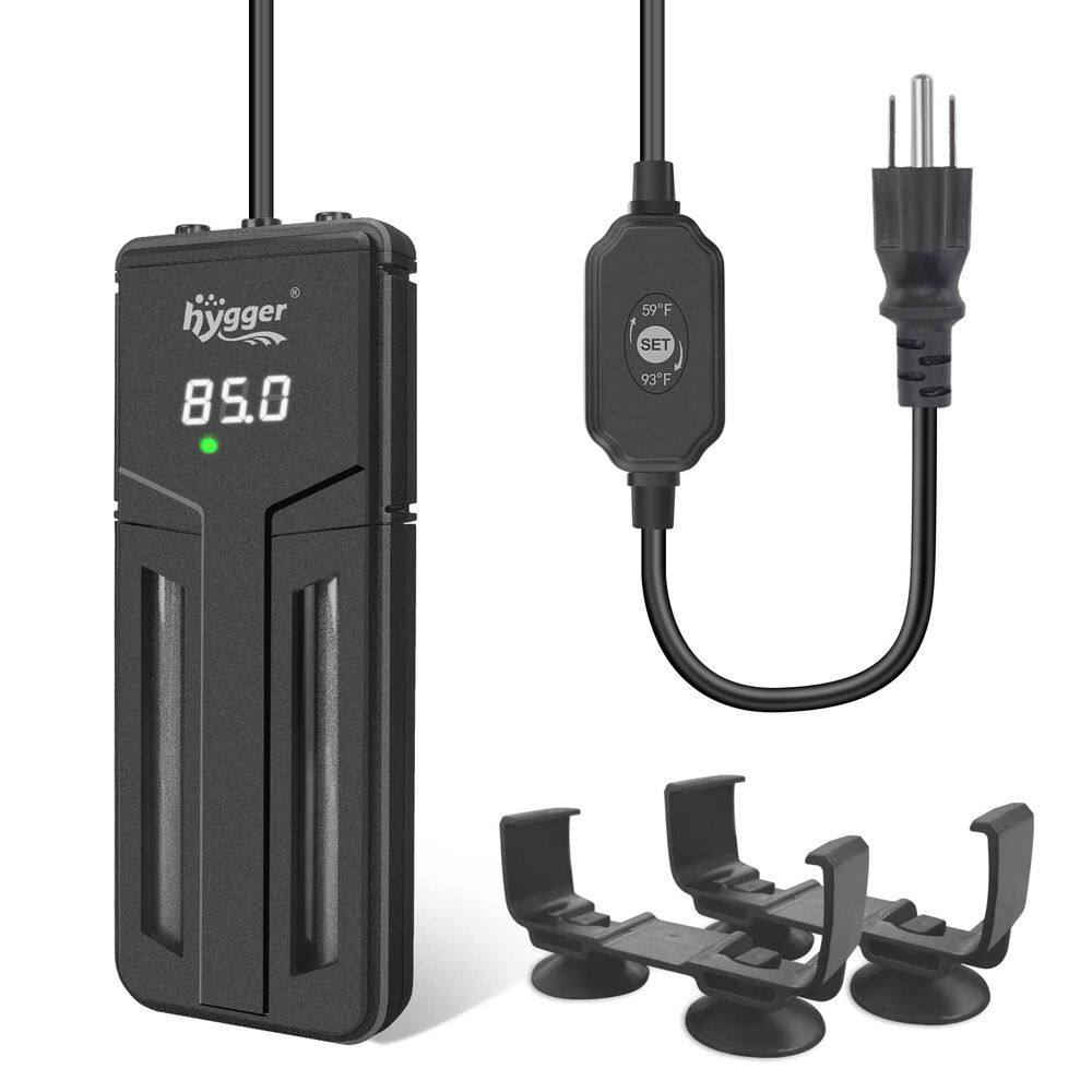 Aquecedor de aquário hygger 500W/800W/1200W Tanque de peixes submersível