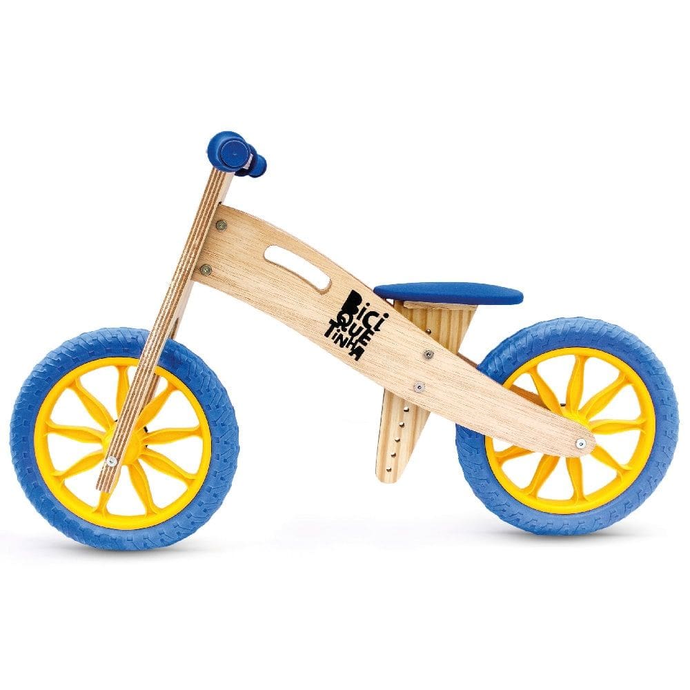 Bicicleta De Equilíbrio Sem Pedal Wooden Azul