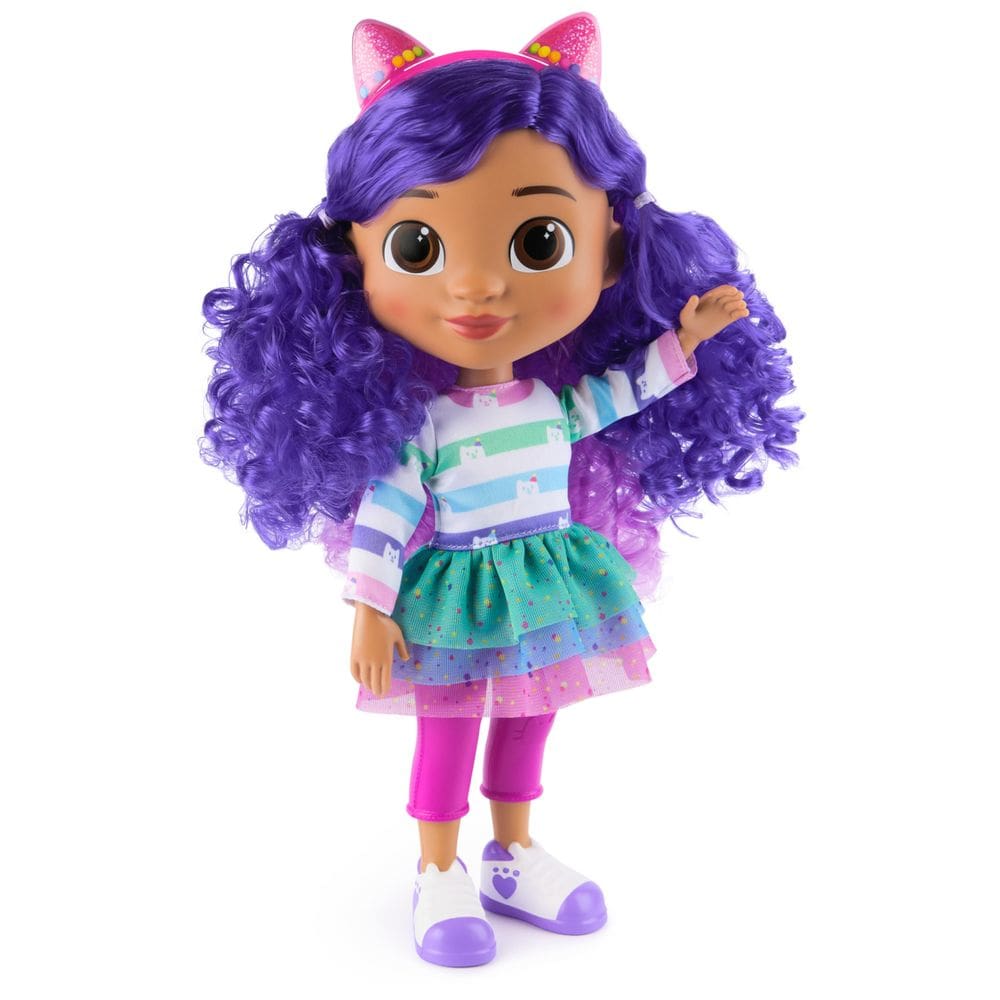 Boneca de brinquedo Gabby`s Dollhouse Sing & Celebrate com som de 33 cm