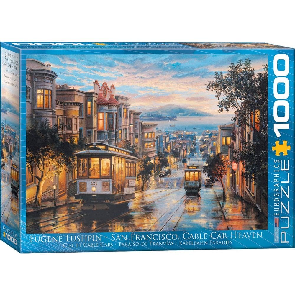 Quebra-cabeça EuroGraphics San Francisco Cable Car Heaven 1000 peças