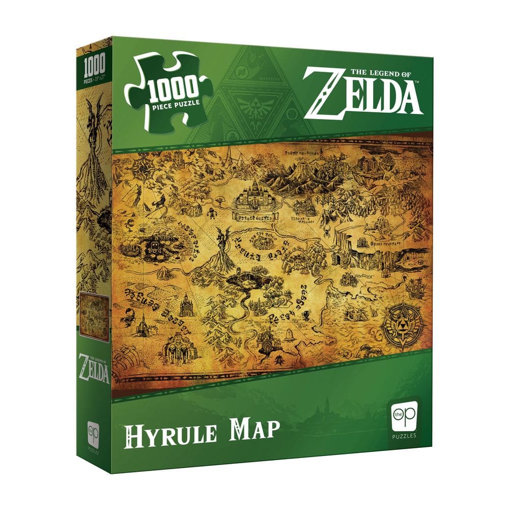 Quebra-cabeça USAOPOLY The Legend of Zelda Hyrule Map 1.000 unidades