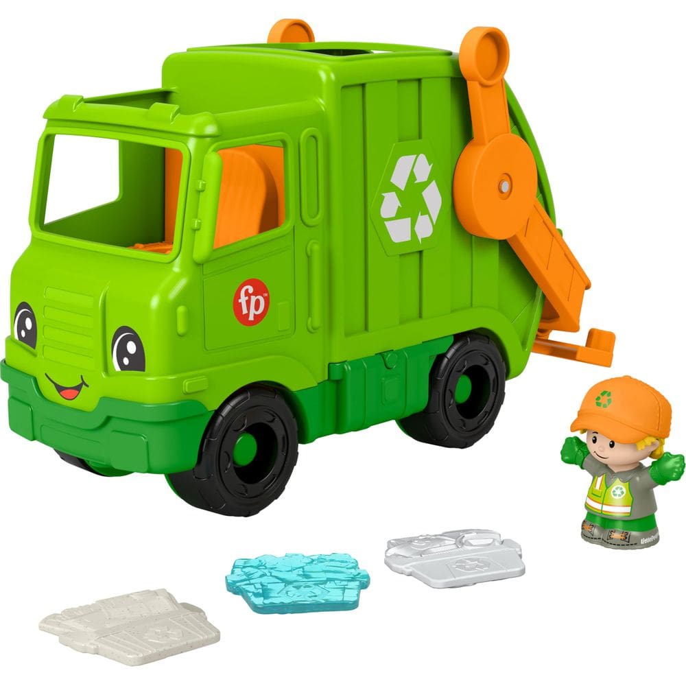 Caminhão de reciclagem de brinquedos Fisher-Price Little People 1+ Years