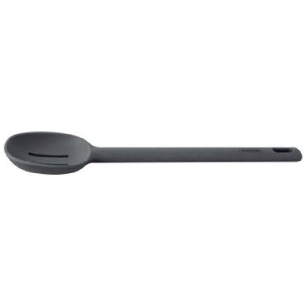 Colher De Servir Perfurada Tramontina Moldê Silicone Cinza