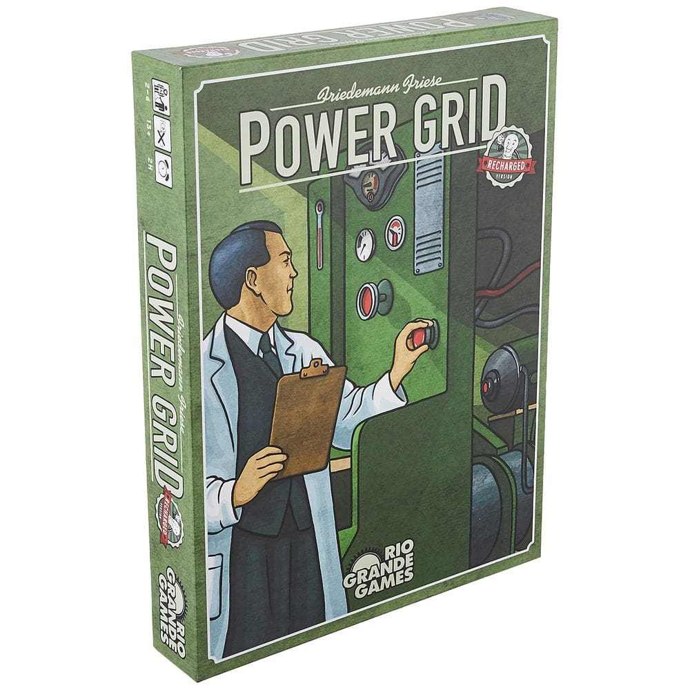 Jogo de Tabuleiro Rio Grande Games Power Grid Recharged
