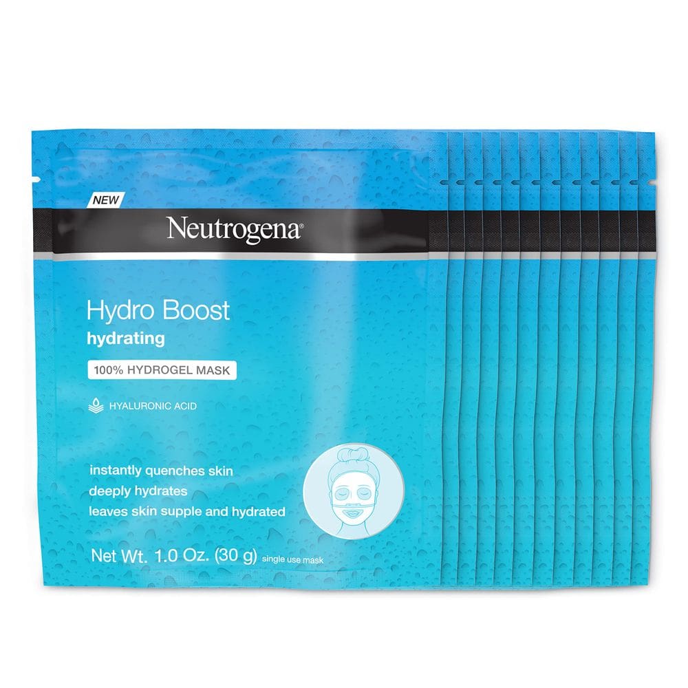 Máscara facial em folha Neutrogena Hydro Boost 100% Hydrogel x12