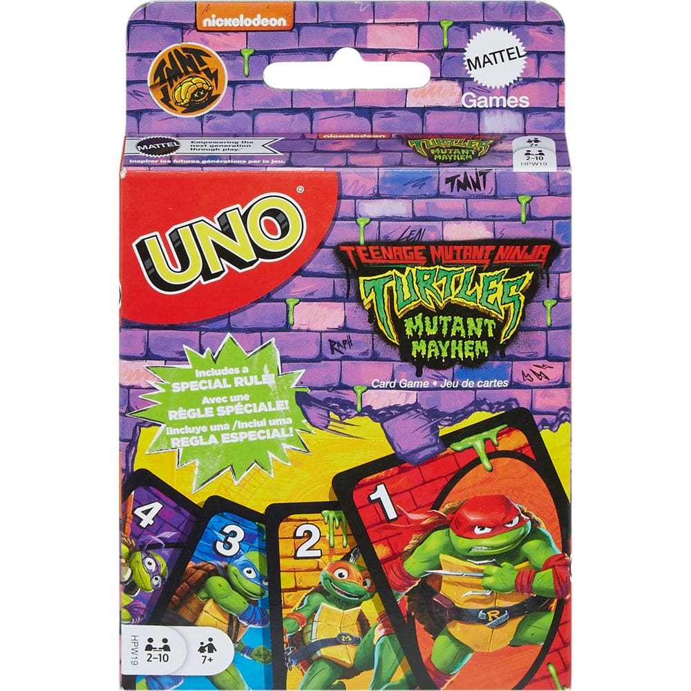 Jogo de cartas Mattel Games UNO Teenage Mutant Ninja Turtles