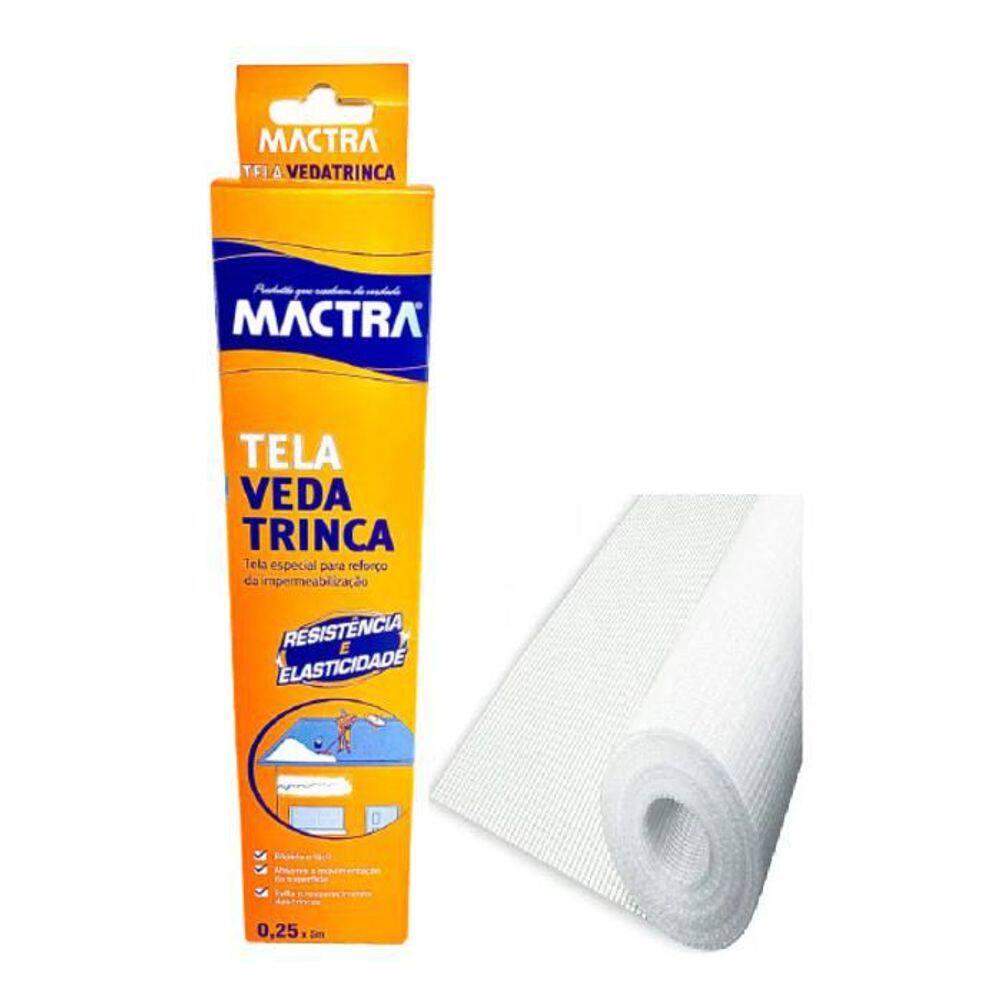Tela Vedatrinca Impermeabilização 25Cm X 5M Mactra