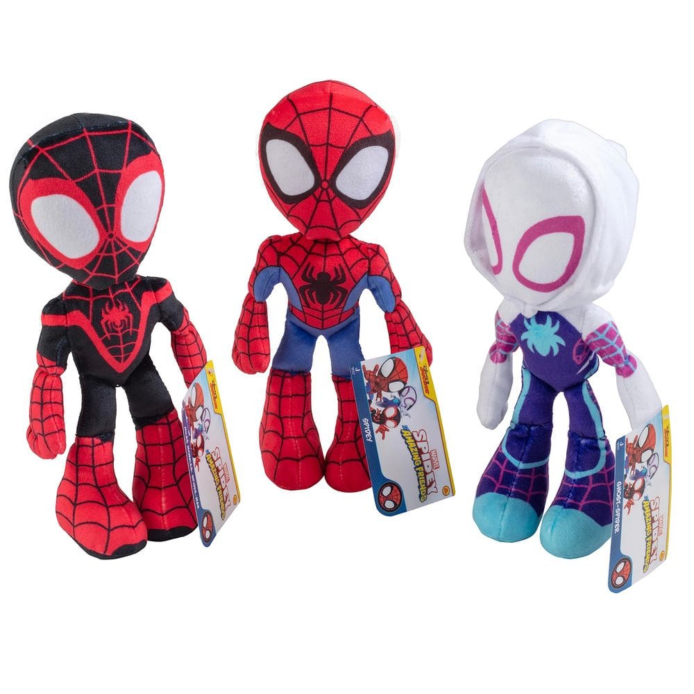 Conjunto de 3 pelúcias Marvel Spidey & His Amazing Friends