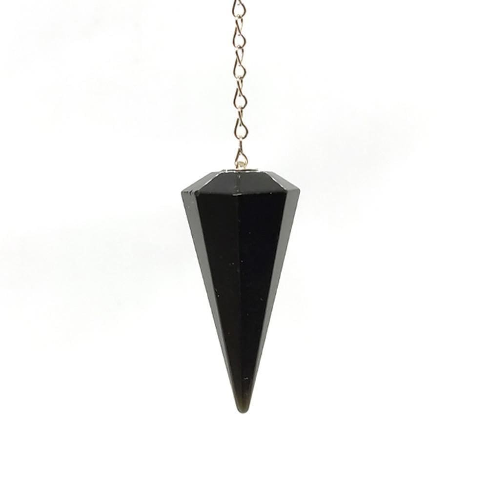Pêndulo De Cristal Natural Obsidiana