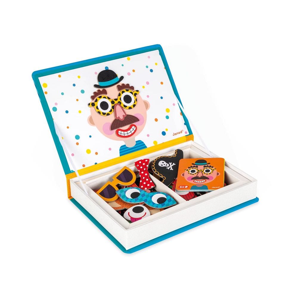 Jogo de vestir magnético Janod Magnetibook Boy Crazy 83 Pc