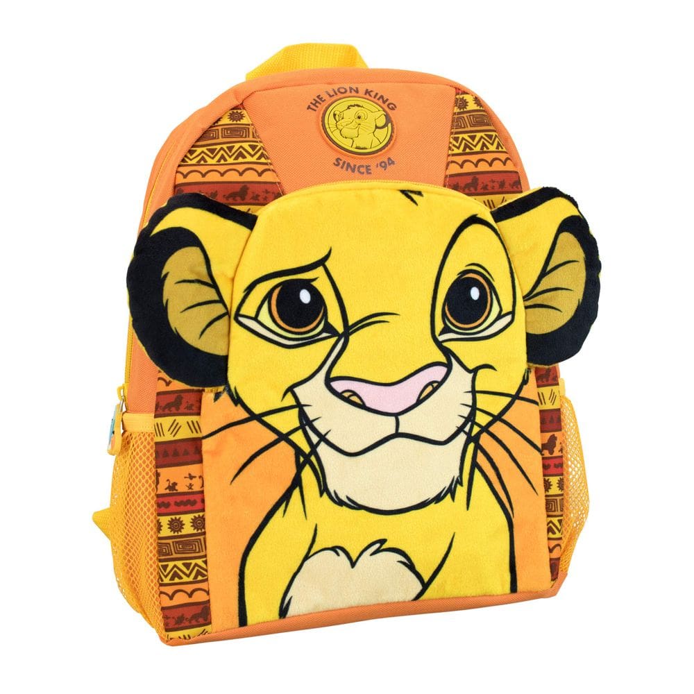 Mochila Disney Lion King Simba para crianças amarela