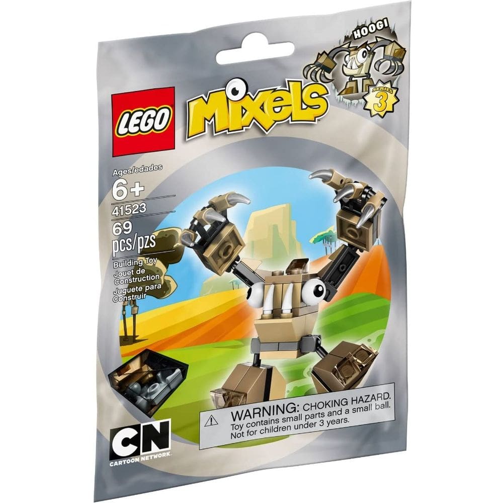 Kit de construção LEGO Mixels 41523 HOOGI com braços longos de 9 cm de altura