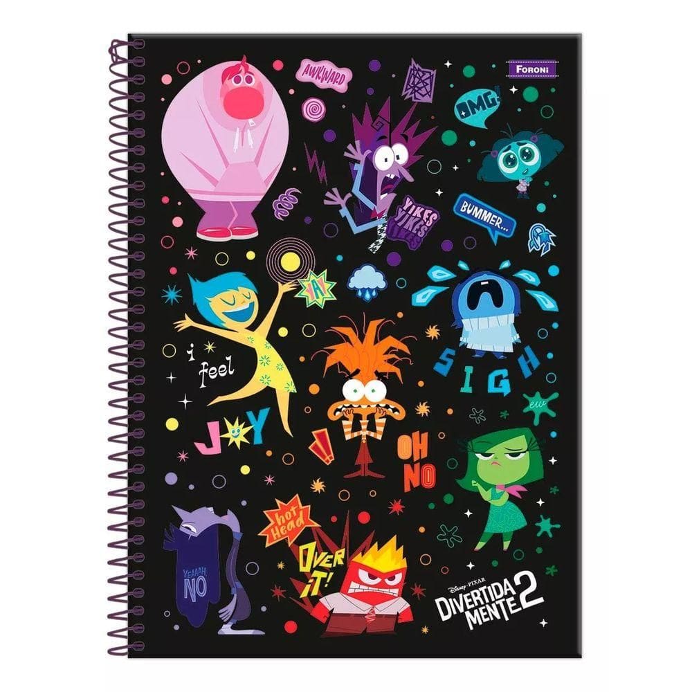 Caderno Univ. 10Mat 160Fls Divertidamente 2 Capa 1- Foroni