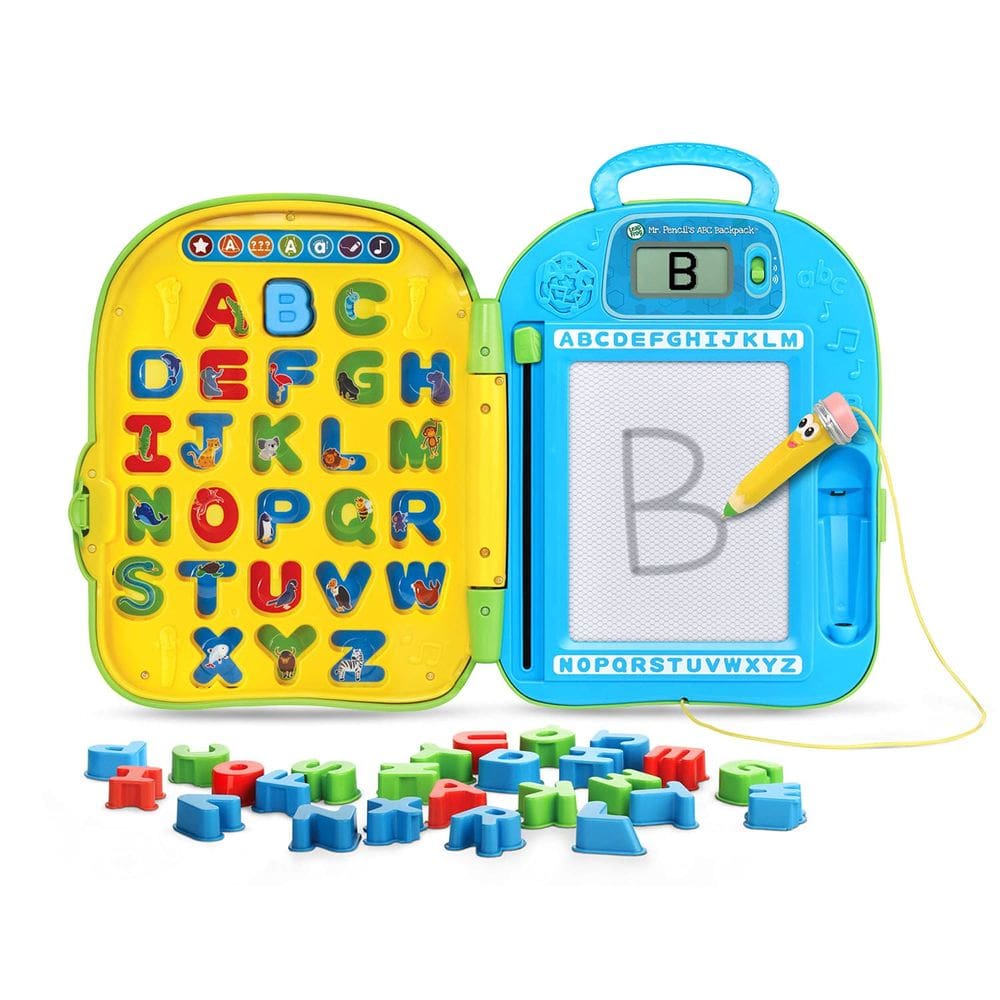 Mochila LeapFrog Mr. Pencil`s ABC para crianças de 3 anos ou mais verde