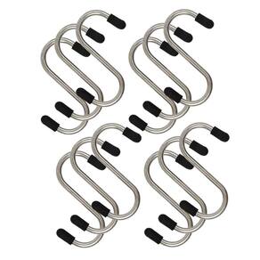 12 Ganchos S Aço Inox Utensílios Cozinha 8cm