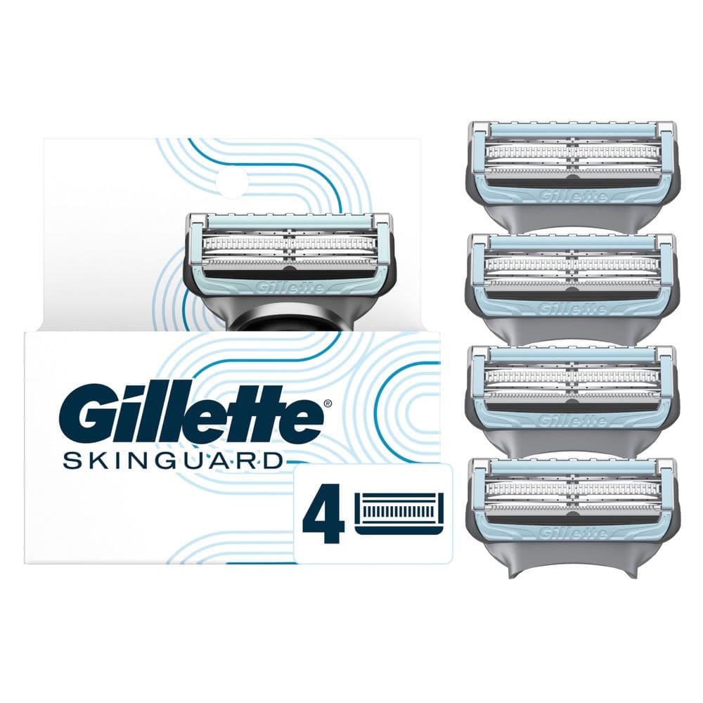 Recargas masculinas de 4 lâminas Razor Blades Gillette SkinGuard
