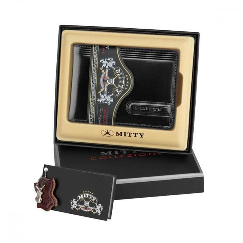 Carteira Mitty Em Couro Preta   - M0R