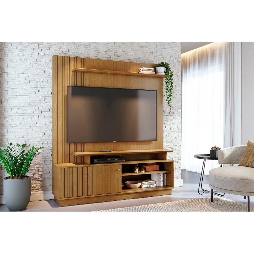 Painel Ares para TV de até 75 polegadas - Cumaru - Madetec