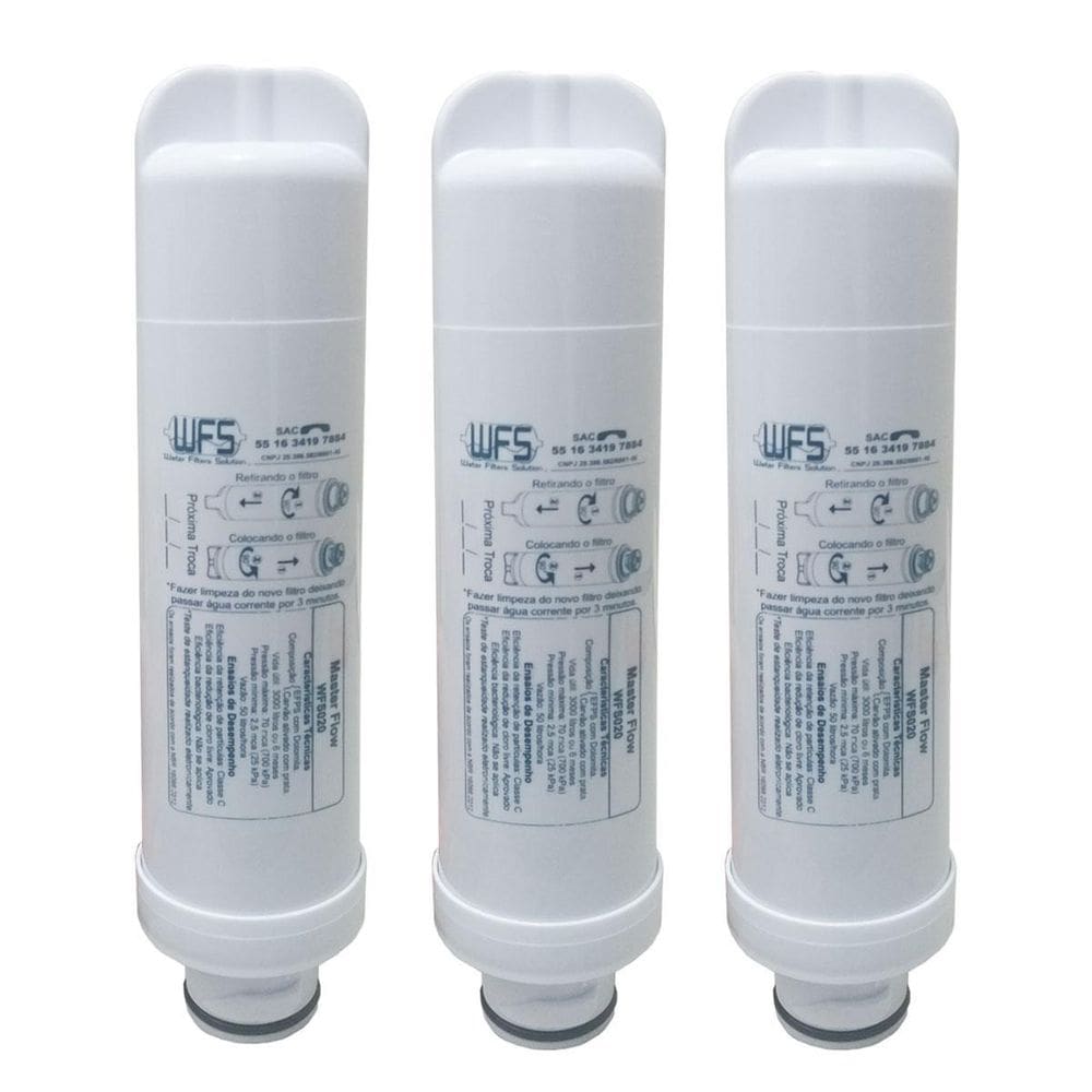 Kit 3 Filtro Refil Electrolux Pe10B Pe10X Eletrolux Pappca20