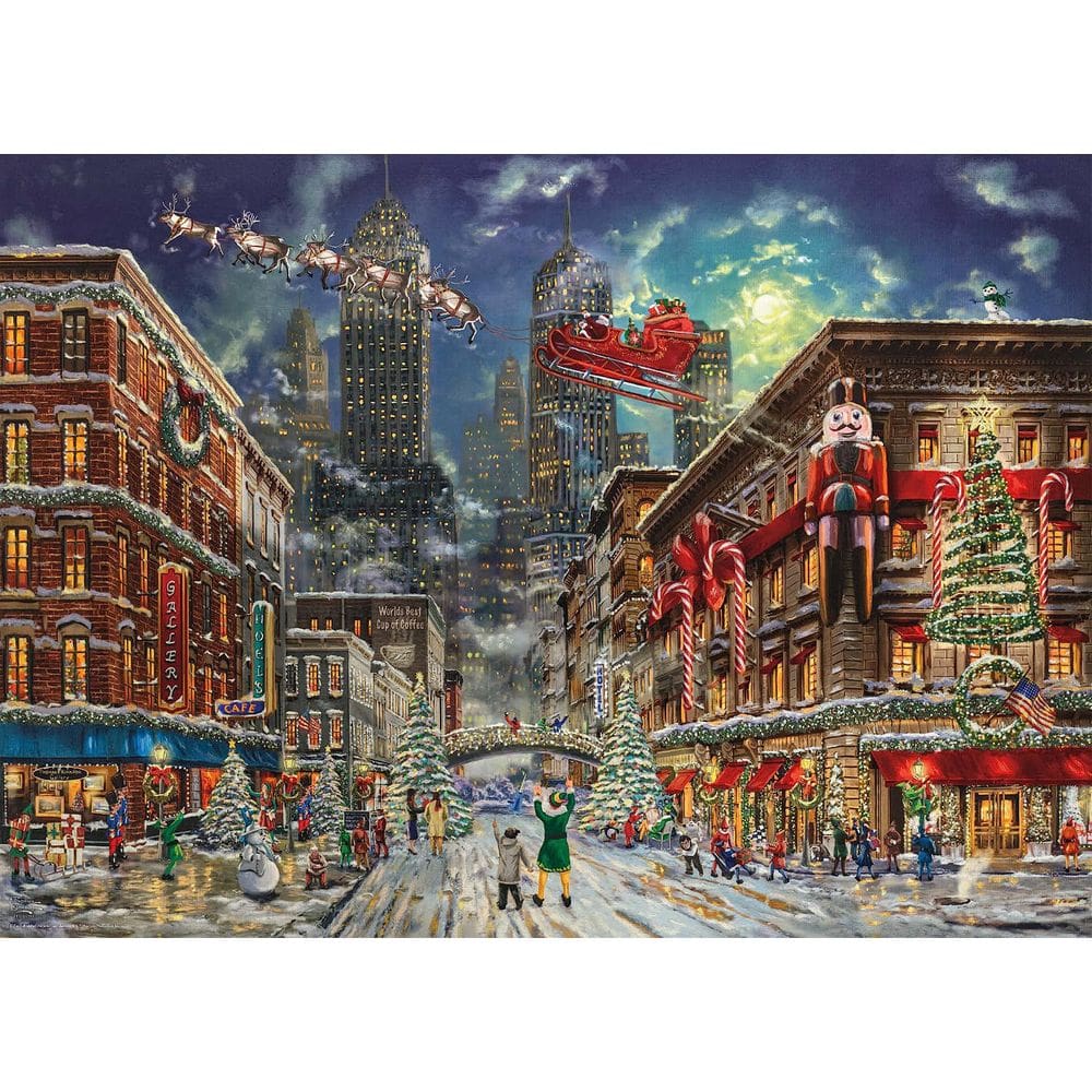 Quebra-cabeça Ceaco Thomas Kinkade Christmas Elf 1000 peças