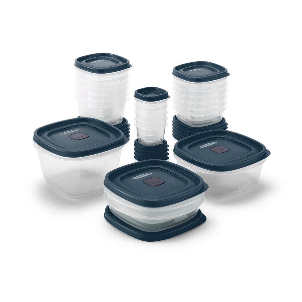 Recipientes de armazenamento de alimentos Rubbermaid EasyFindLids de 42 peças