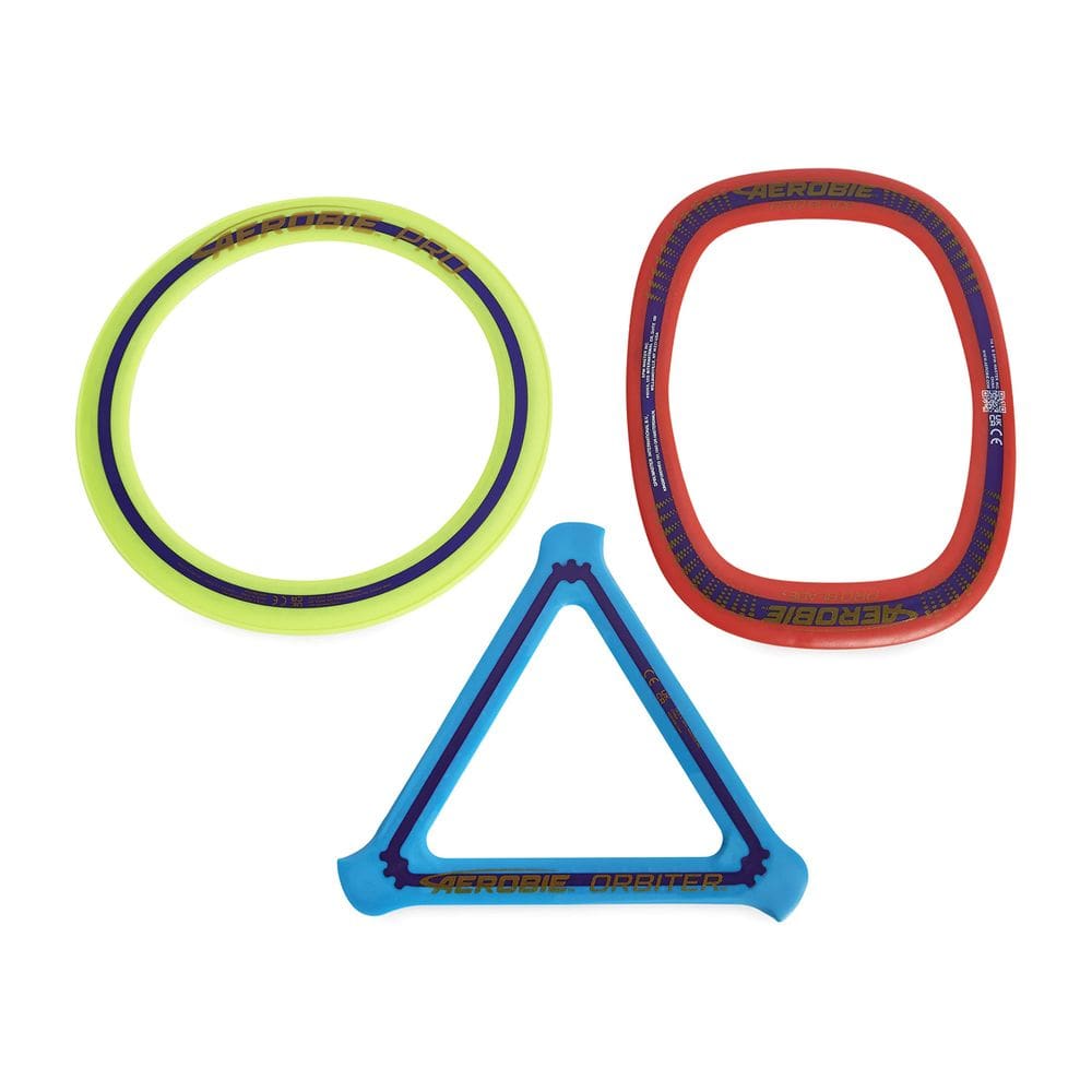 Pacote combinado Toy Aerobie de 3 peças Flying Ring para crianças de 5 anos ou mais