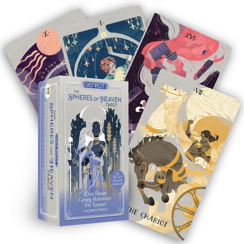 Baralho e guia de tarô Sefirot The Spheres of Heaven 80-Card