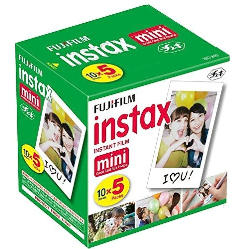 Filme instantâneo Fujifilm Instax Mini 10 folhas x 5 pacotes