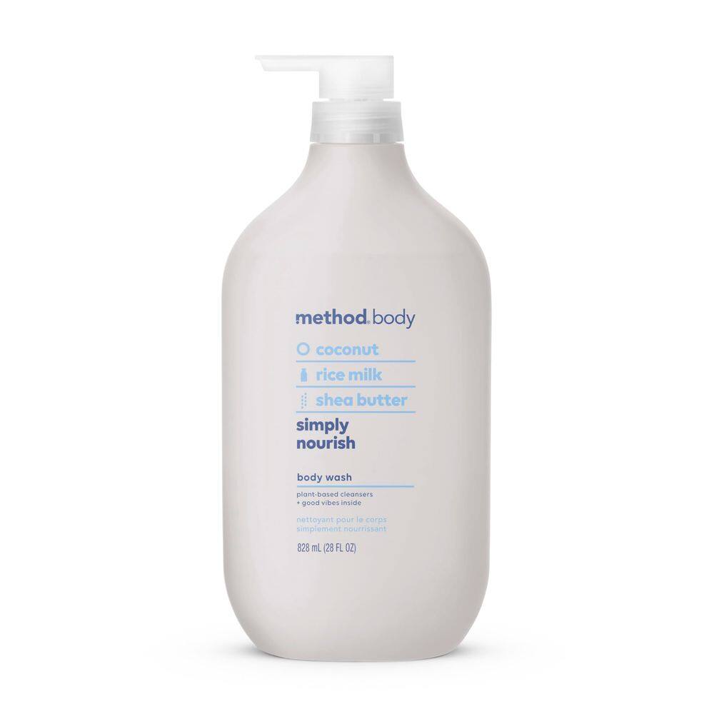 Método de lavagem corporal Simply Nourish 828 ml sem parabenos e ftalatos