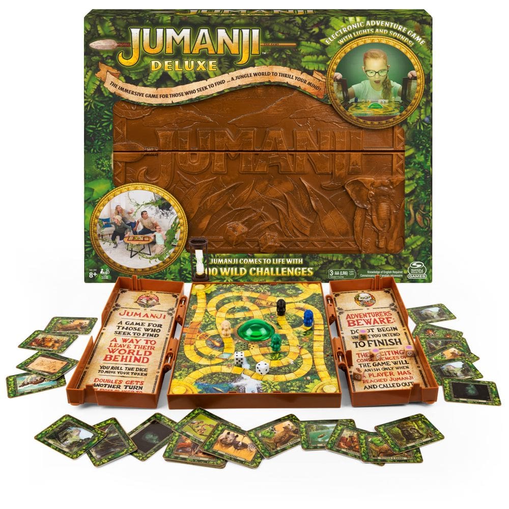 Jogo de tabuleiro Spin Master Games Jumanji Deluxe com luzes e sons