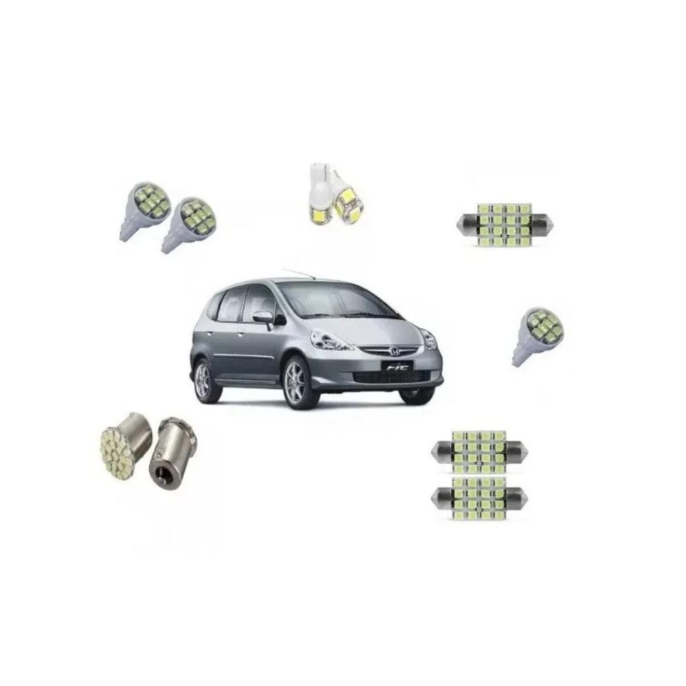 Kit Lampada Led Honda Fit 2004 2005 2006 2007 2008 2009 2010