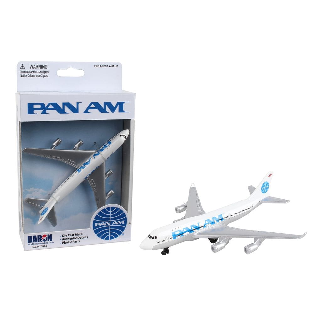 Avião de brinquedo Daron Planes Pan Am Single Plane (RT0314) Branco