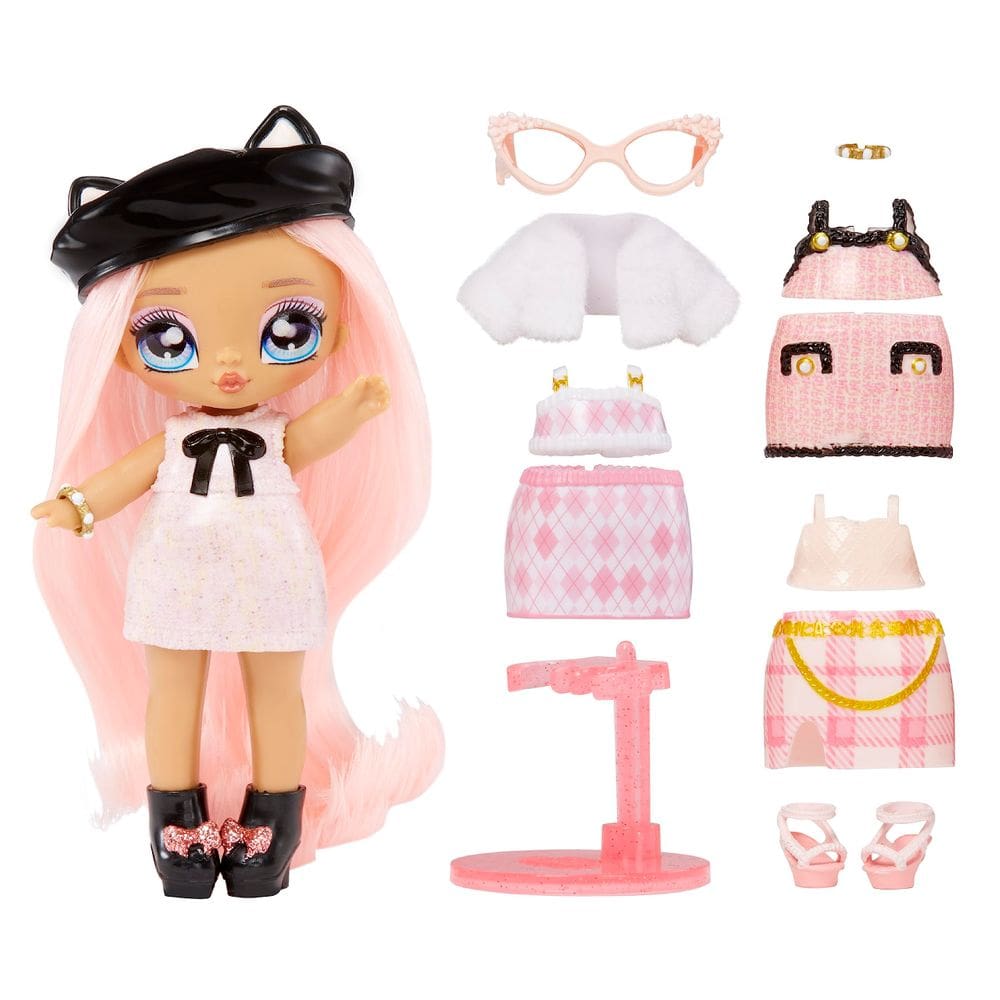 Boneca de moda Na! Não! Não! Surprise Mini Kitty Katwood 4 com acessórios