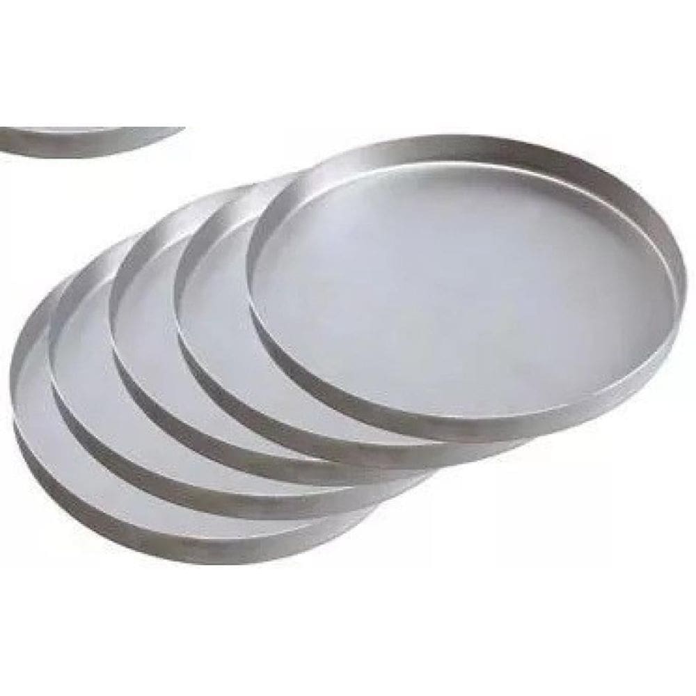 Kit Com 10 Formas Para Pizza Brotinho 15 Cm em Alumínio