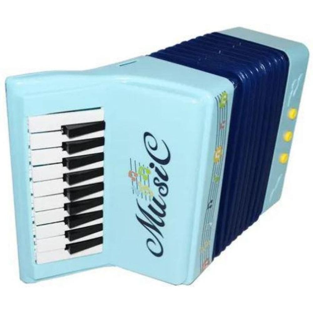 Mini Sanfona Acordeon Infantil Brinquedo 10 Teclas 3 Baixos
