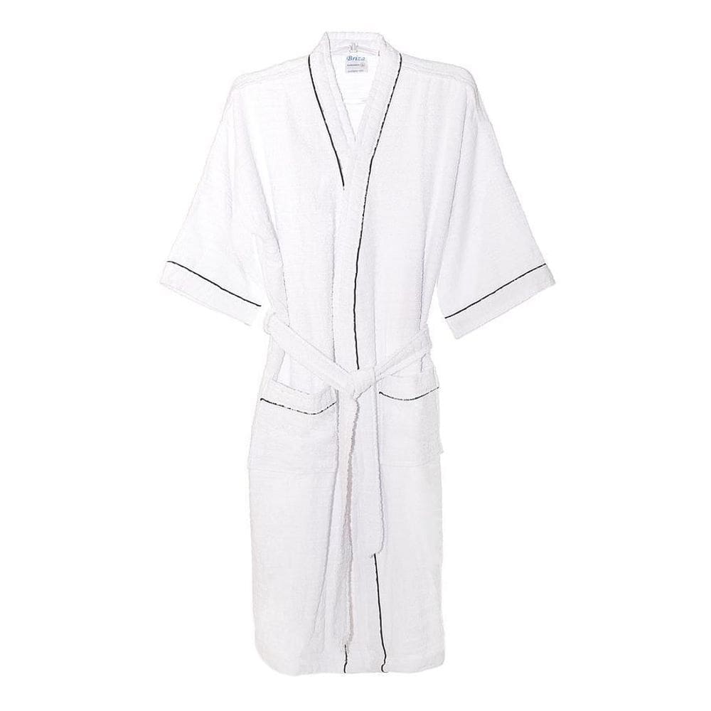 Roupão Atoalhado Adulto 100% Algod Briza Branco 4022 Tam Gg