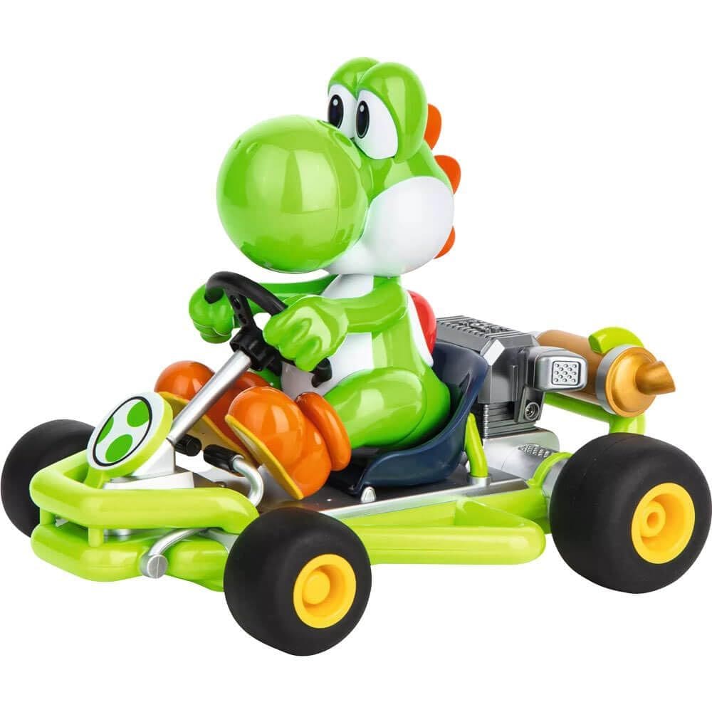 Carro de controle remoto Carrera Mario Kart Pipe Kart Yoshi 1:18