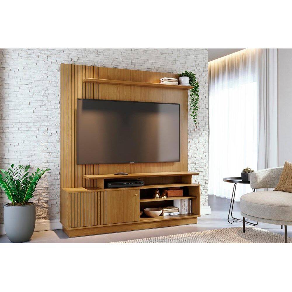 Painel Ares para TV de até 75 polegadas - Cumaru - Madetec