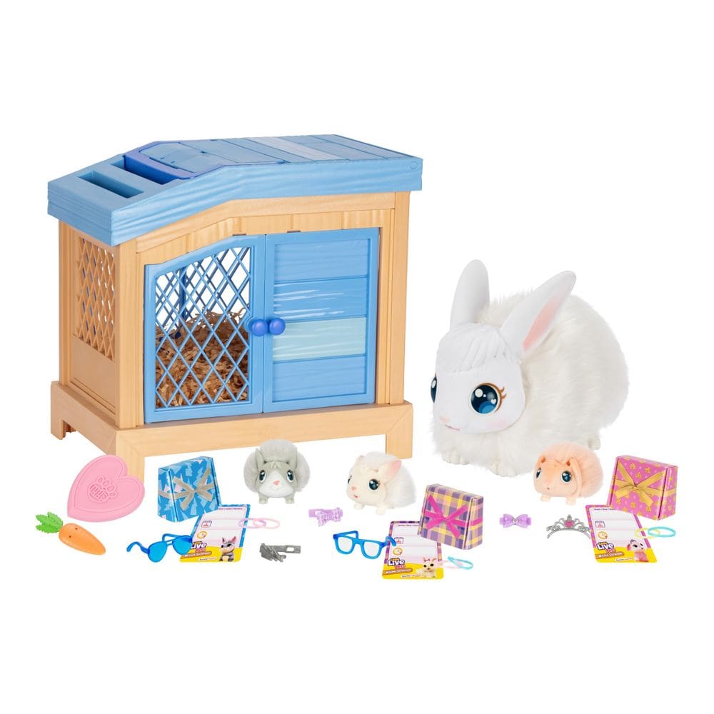 Brinquedo Little Live Pets Mama Surprise Bunny com 3 bebês a partir de 4 anos