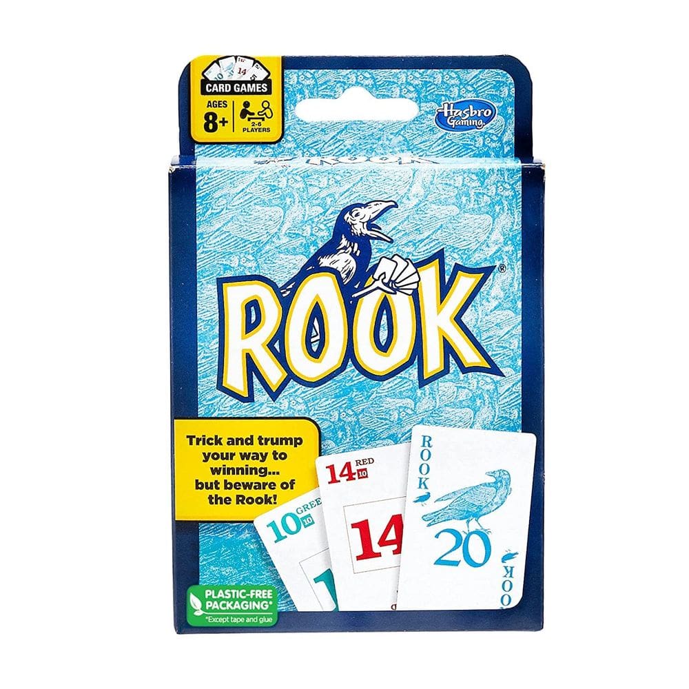 Jogo de cartas Hasbro Gaming Rook com regras para iniciantes