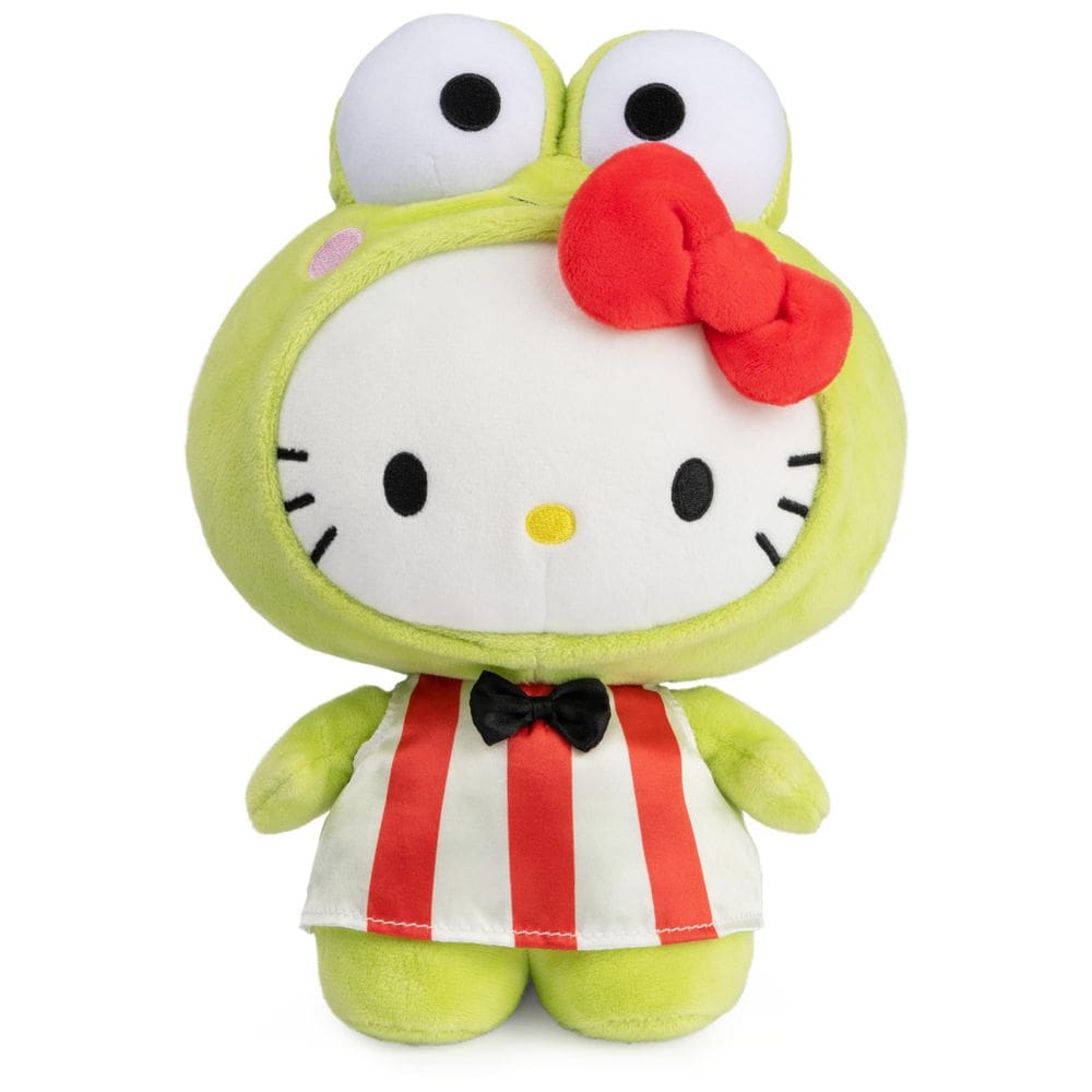 Brinquedo de pelúcia GUND Sanrio Hello Kitty Keroppi verde 9,5 polegadas