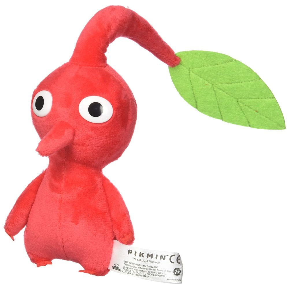 Folha de pelúcia Little Buddy Pikmin 7 vermelha de 15 cm