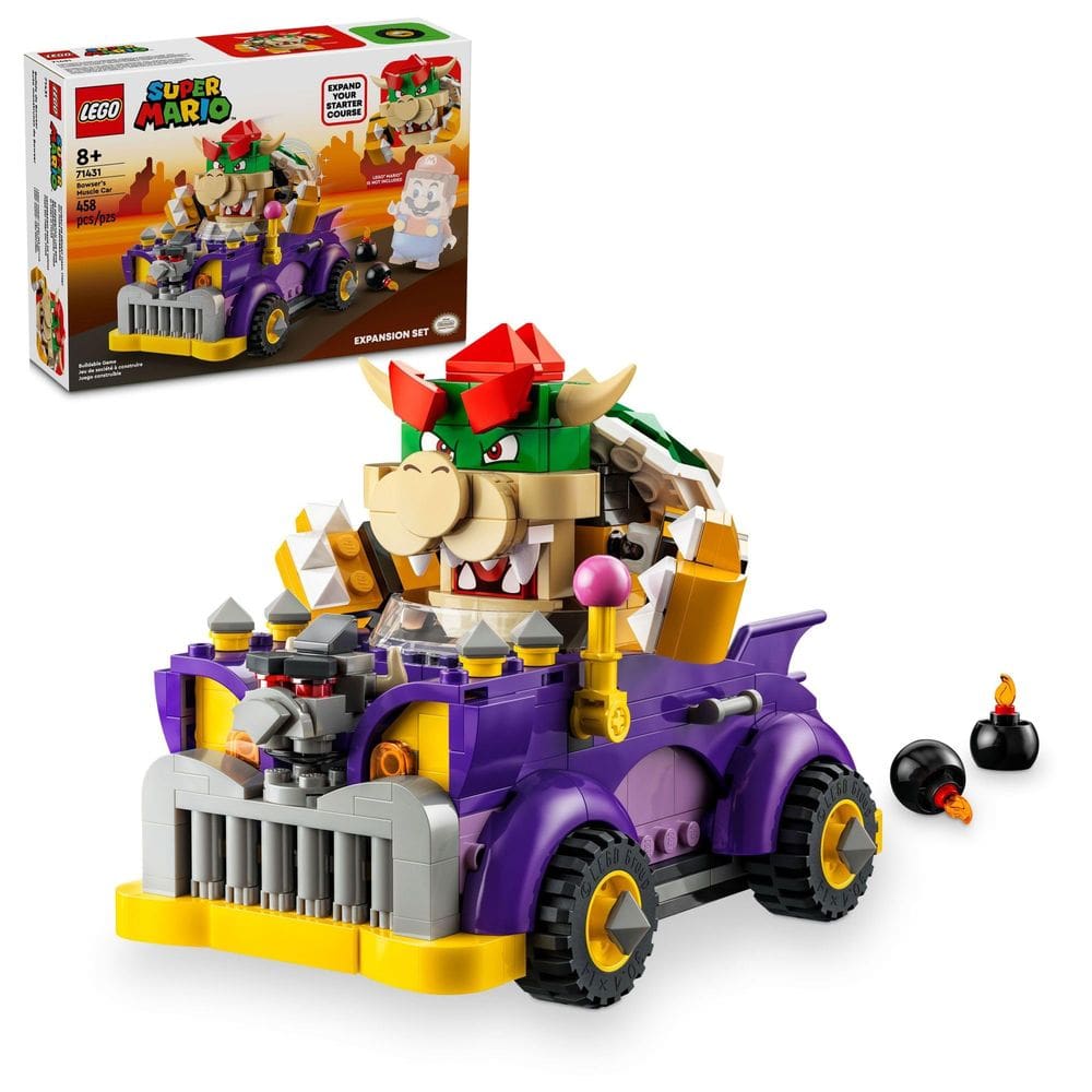 Conjunto de expansão LEGO Super Mario Bowser`s Muscle Car 71431