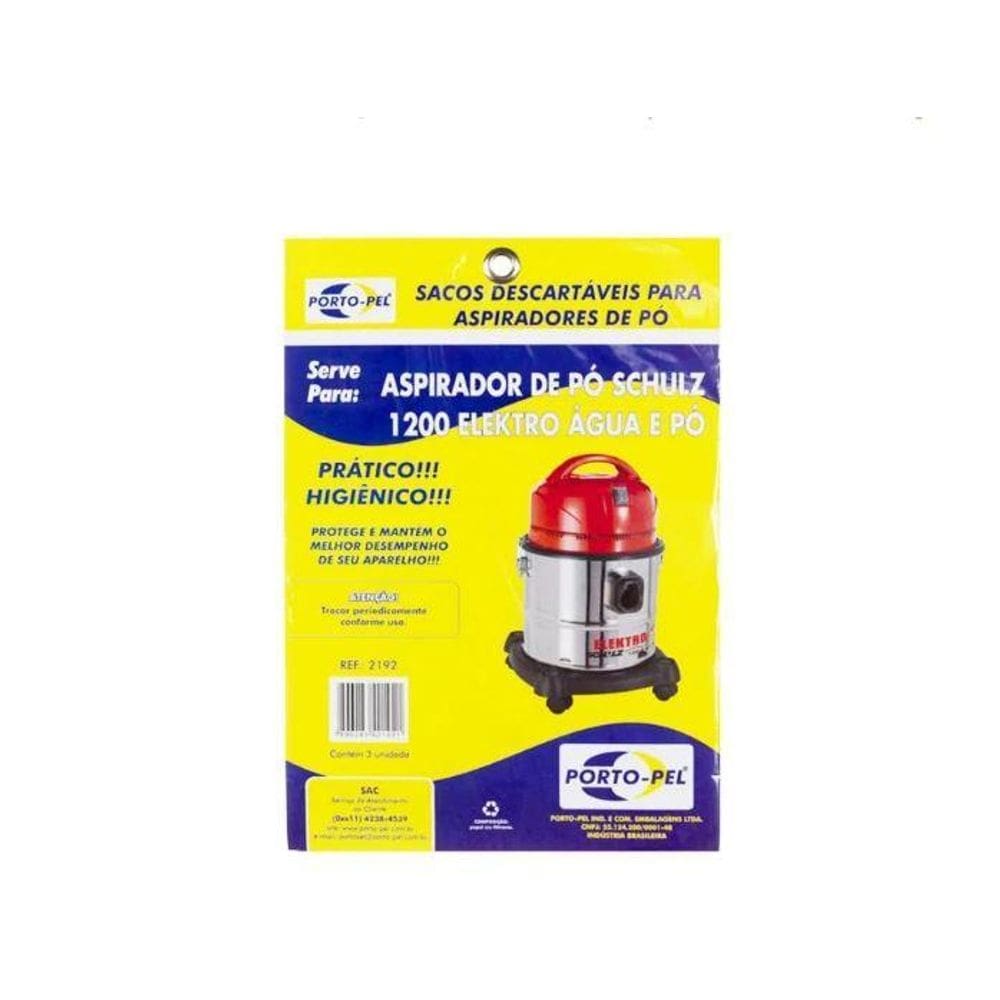 Saco Aspirador Para Schulz Elektro 1200W Agua E Po Porto-Pel